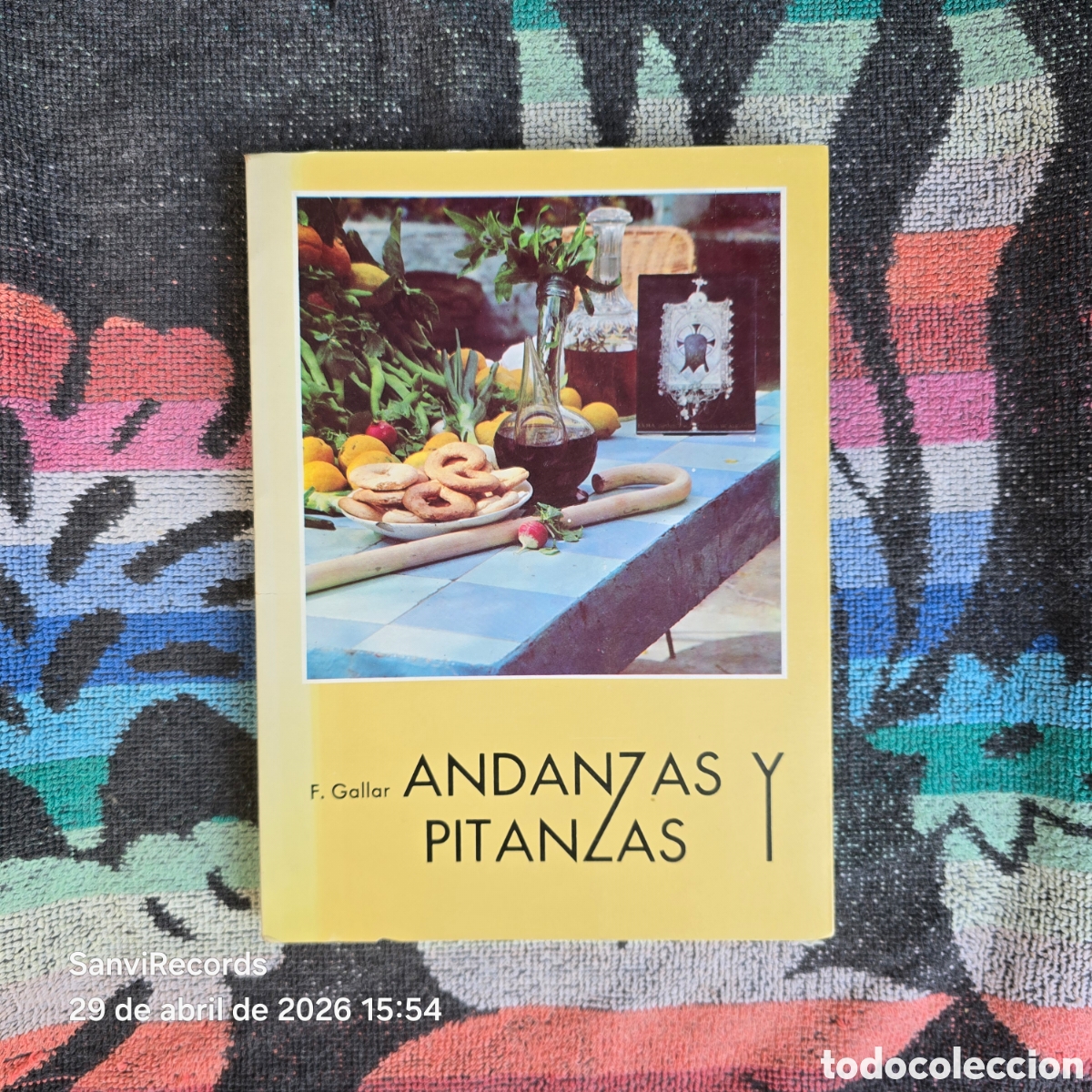 Libros de segunda mano: ANDANZAS Y PITANZAS (F. GALLAR) (INSTITUTO DE ESTUDIOS ALICANTINOS)