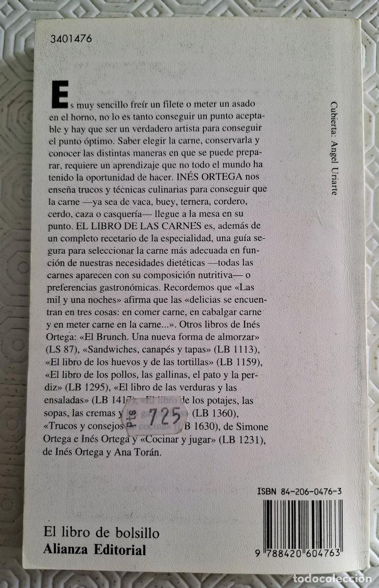 Libros de segunda mano: El libro de las carnes - In&eacute;s Ortega - Foto 2