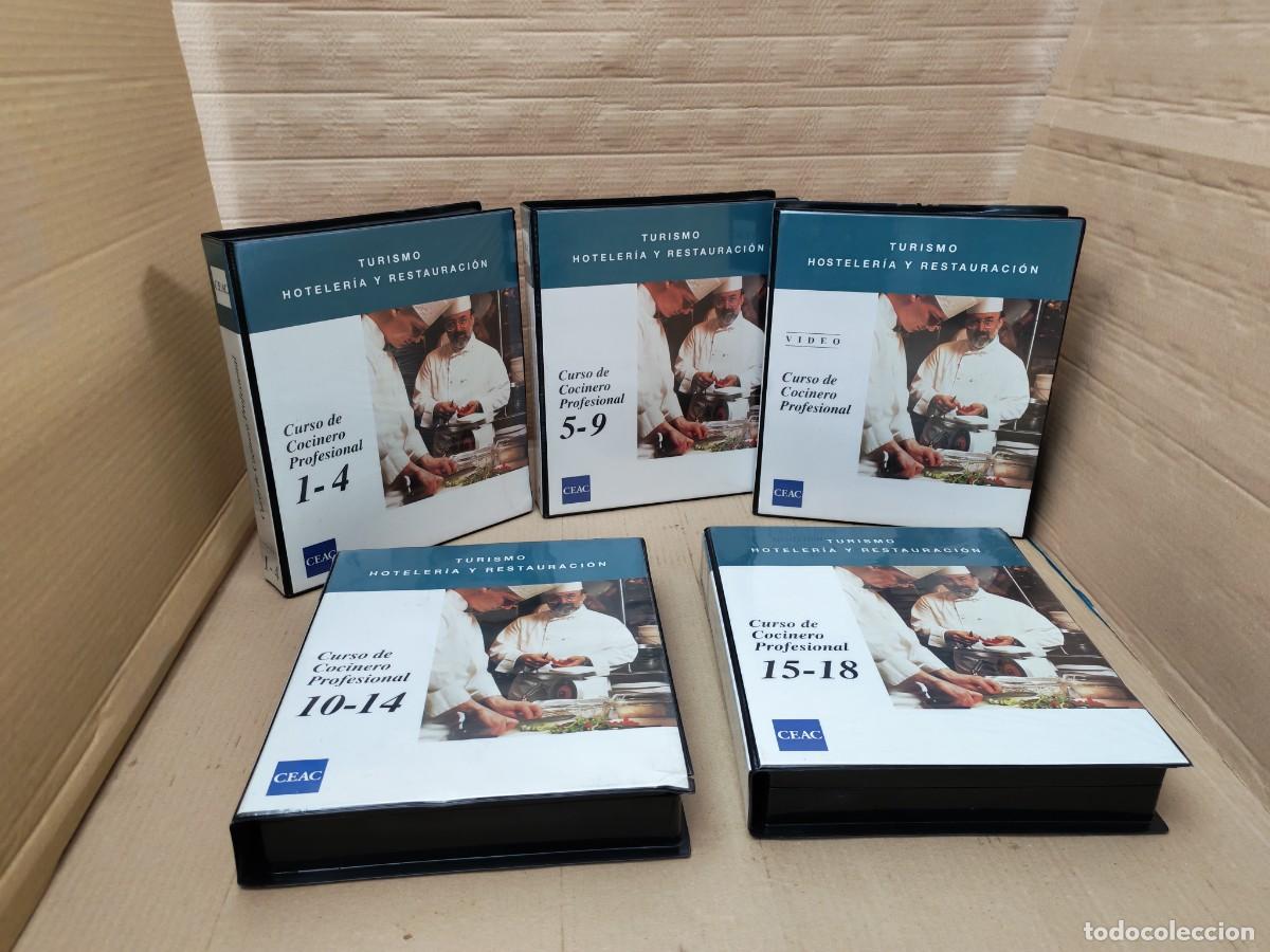 Libri di seconda mano: Curso de Cocinero Profesional de CEAC, 5 Estuches: Lecciones 1 a 18 + 2 v&iacute;deos VHS)