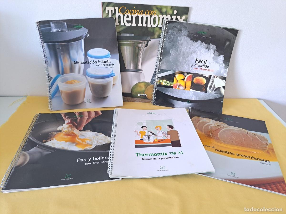 Libros de segunda mano: THERMOMIX TM 31 (5 LIBROS EN ANILLAS) + COCINA CON THERMOMIX - VORWERK - FIRMADOS