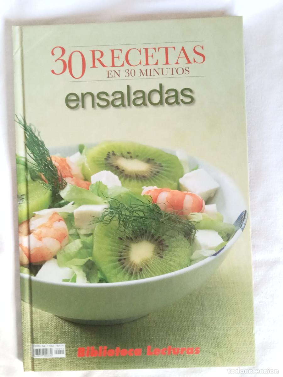 Libros de segunda mano: 30 Recetas en 30 Minutos Ensaladas Biblioteca Lecturas Edipresse Hymsa Espa&ntilde;a Recetas de Cocina