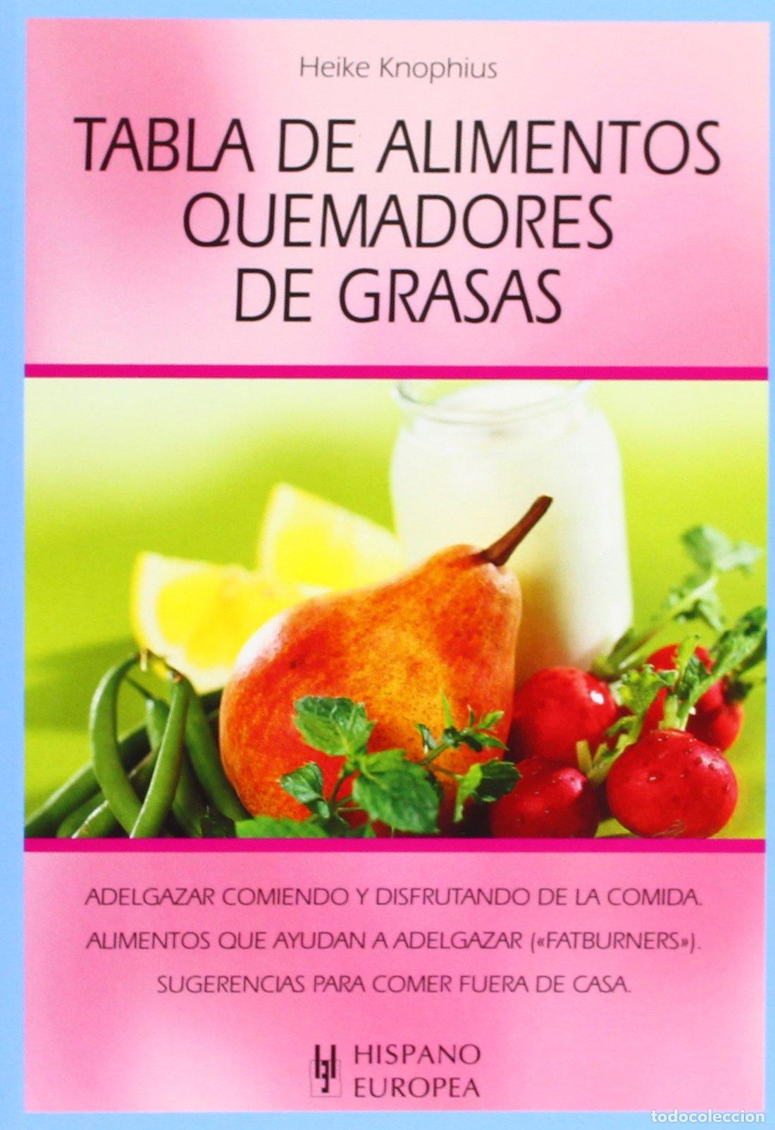 Libros de segunda mano: Tabla de alimentos quemadores de grasas