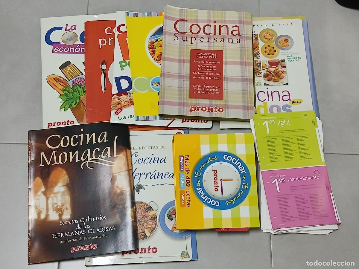 Libros de segunda mano: Cocina. Lote coleccionables Pronto, incompletos, a&ntilde;os 90-2000
