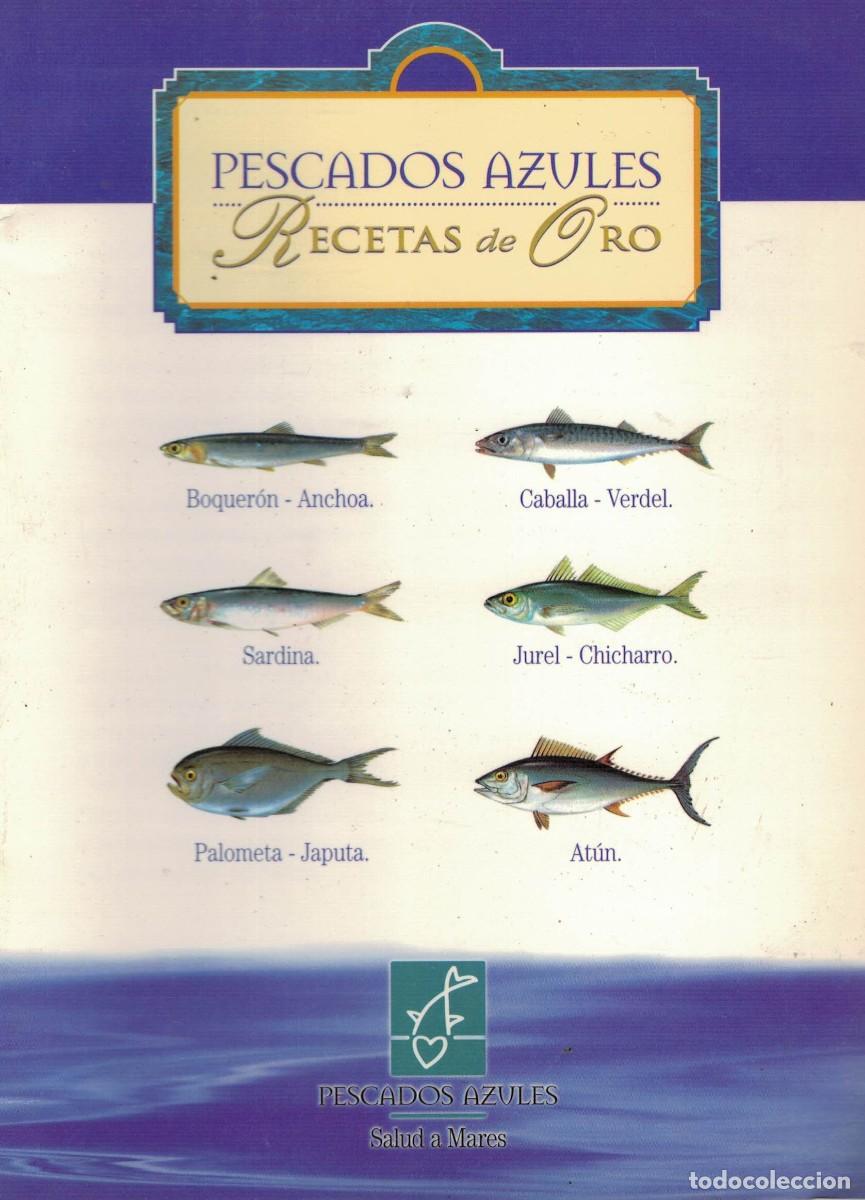 Libros de segunda mano: Pescados Azules Recetas de Oro. Boquer&oacute;n-Anchoa Sardina Jurel-Chicharro Palometa-Japuta At&uacute;n Caballa