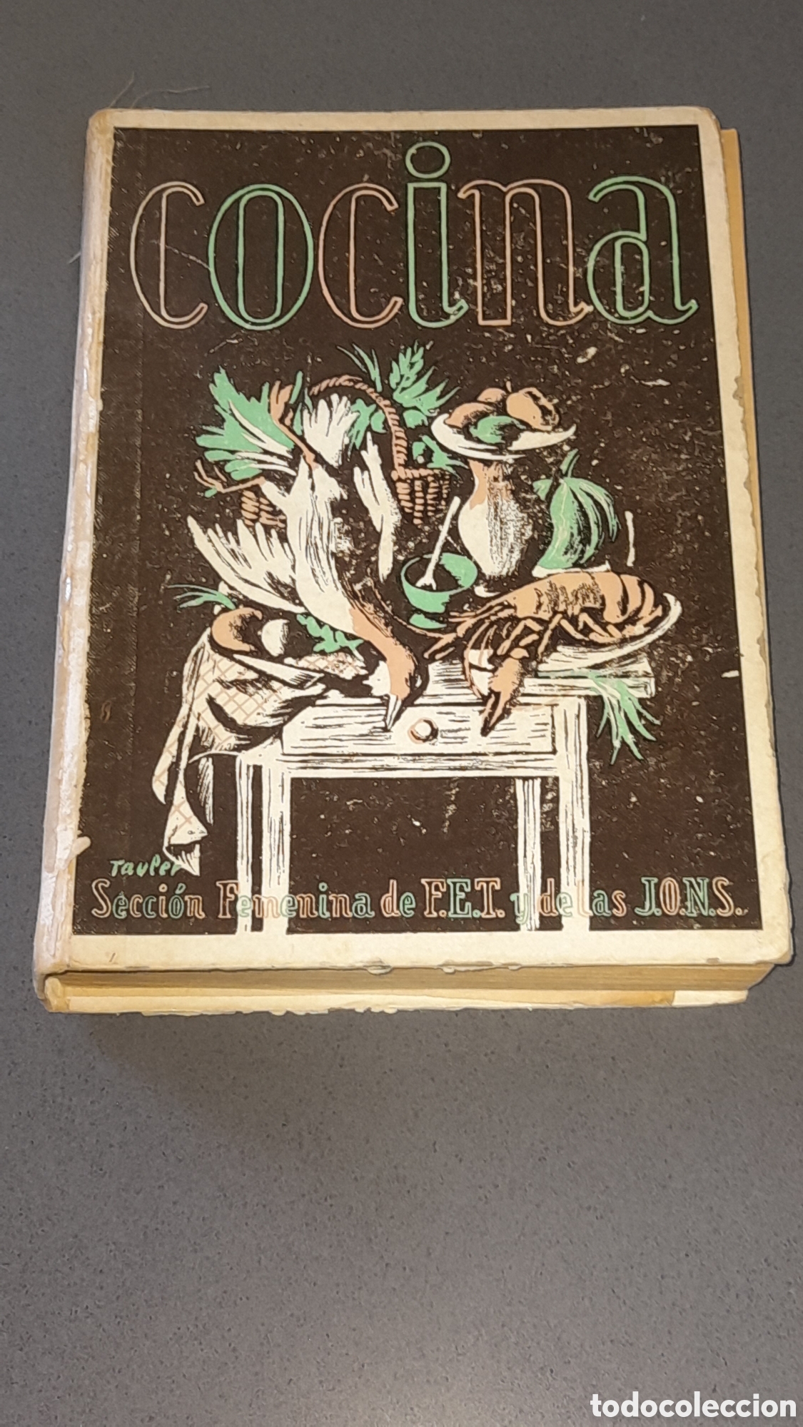 Libros de segunda mano: Manual de cocina. Recetario. A&ntilde;o 1.954