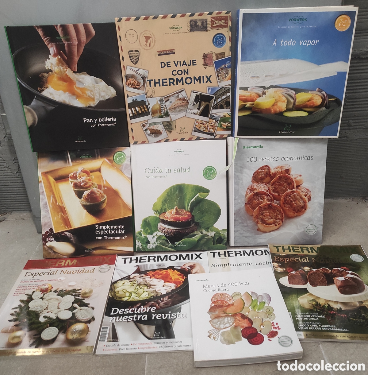 Libros de segunda mano: Lote de 7 Libros de Recetas de cocina para Thermomix + 4 Revistas Thermomix