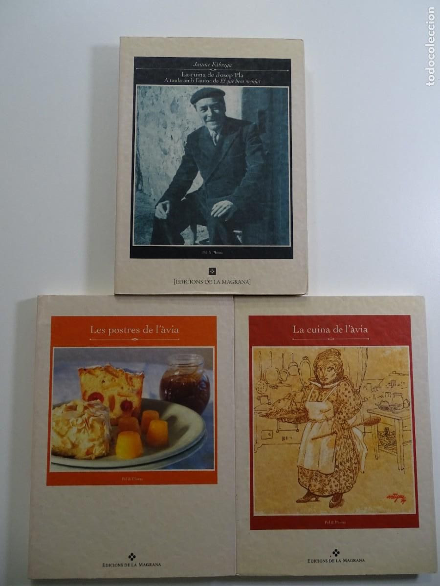 Gebrauchte B&uuml;cher: La cuina de Josep Pla.La cuina de l'&agrave;via.Les postres de l'&agrave;via.3 libros,col. P&egrave;l & Ploma. En catal&aacute;n