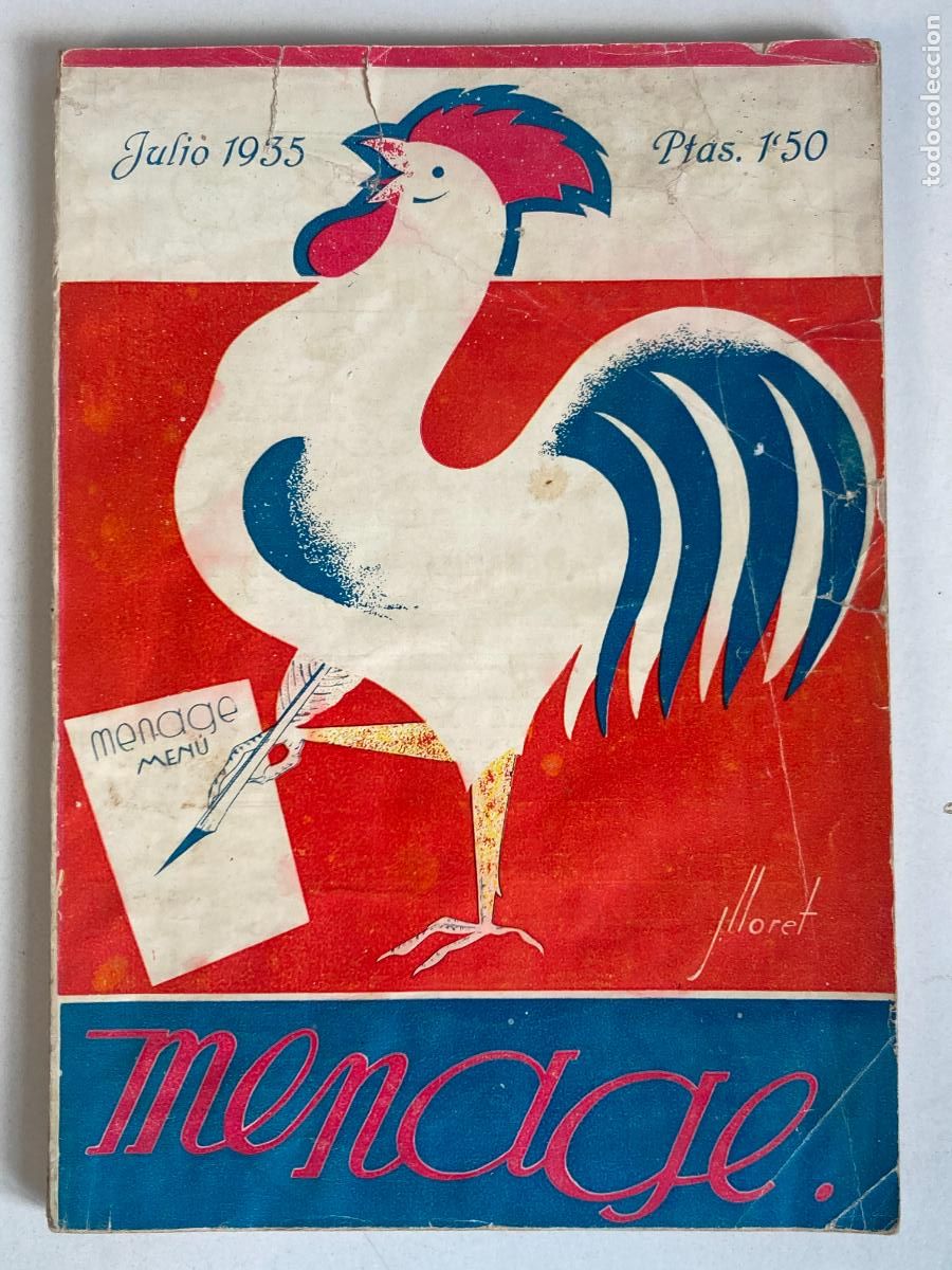 Libros de segunda mano: MENAGE, REVISTA DE COCINA - JULIO 1935