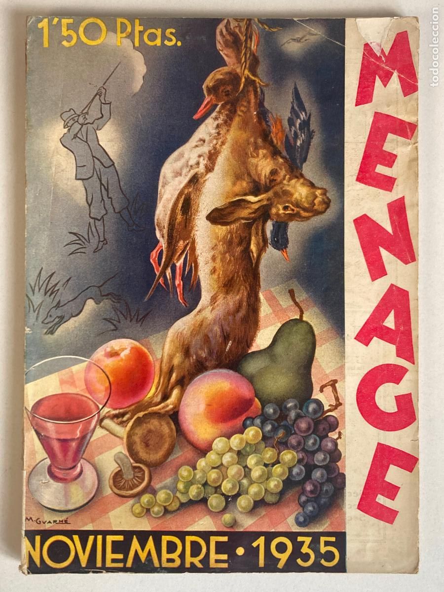 Libros de segunda mano: MENAGE, REVISTA DE COCINA - NOVIEMBRE 1935
