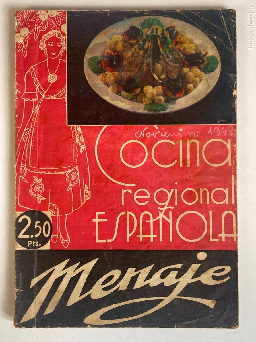 Libros de segunda mano: MENAGE, REVISTA DE COCINA - NOVIEMBRE 1943