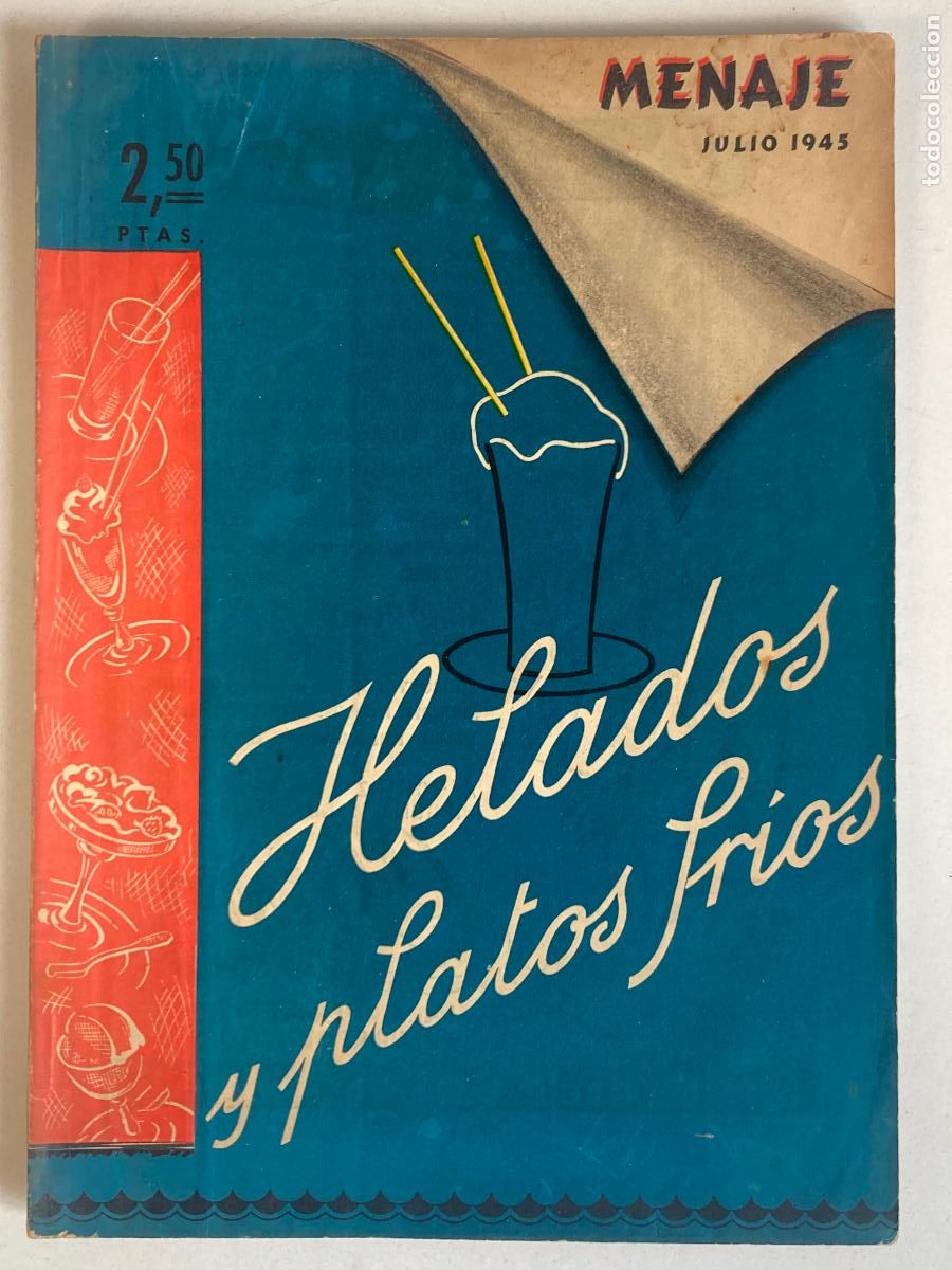 Libros de segunda mano: MENAGE, REVISTA DE COCINA - JULIO 1945