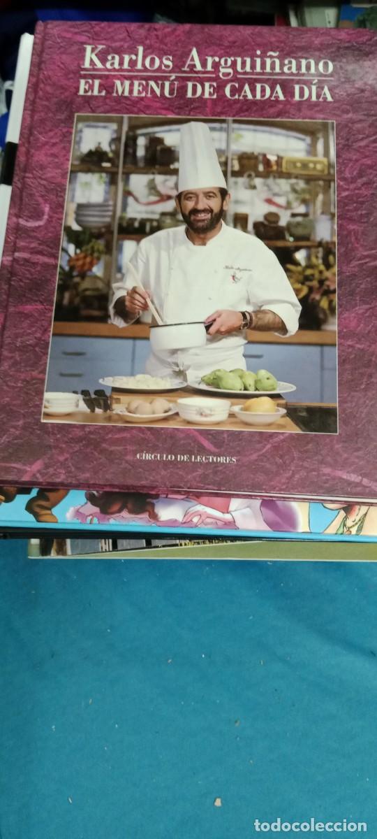 Libros de segunda mano: KARLOS ARGUI&Ntilde;ANO EL MENU DE CADA DIA COCINA LIBRO E-ABU - Foto 1