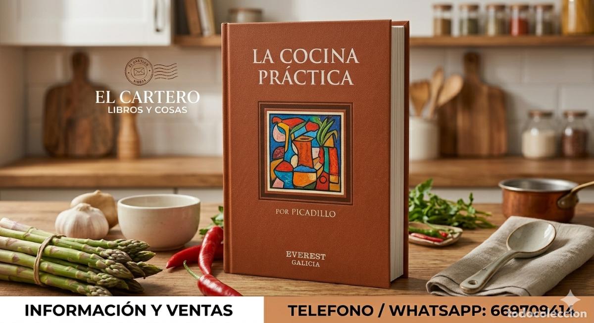 Libros de segunda mano: La Cocina Pr&aacute;ctica. Picadillo. Manuel Puga. Ilustraciones Xos&eacute; Cobas . EVEREST