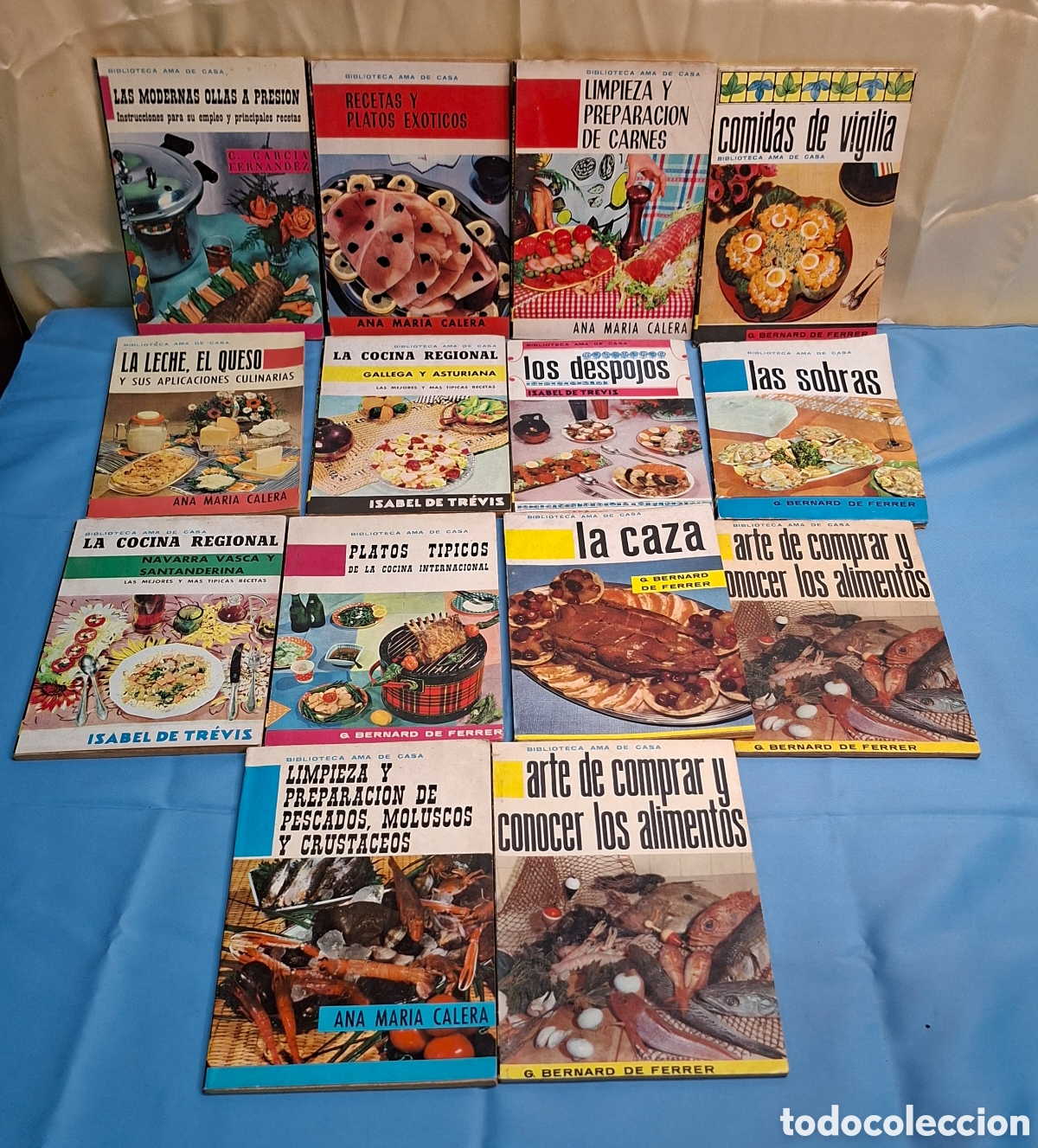 Libros de segunda mano: Lote completo de 14 libros de cocina vintage