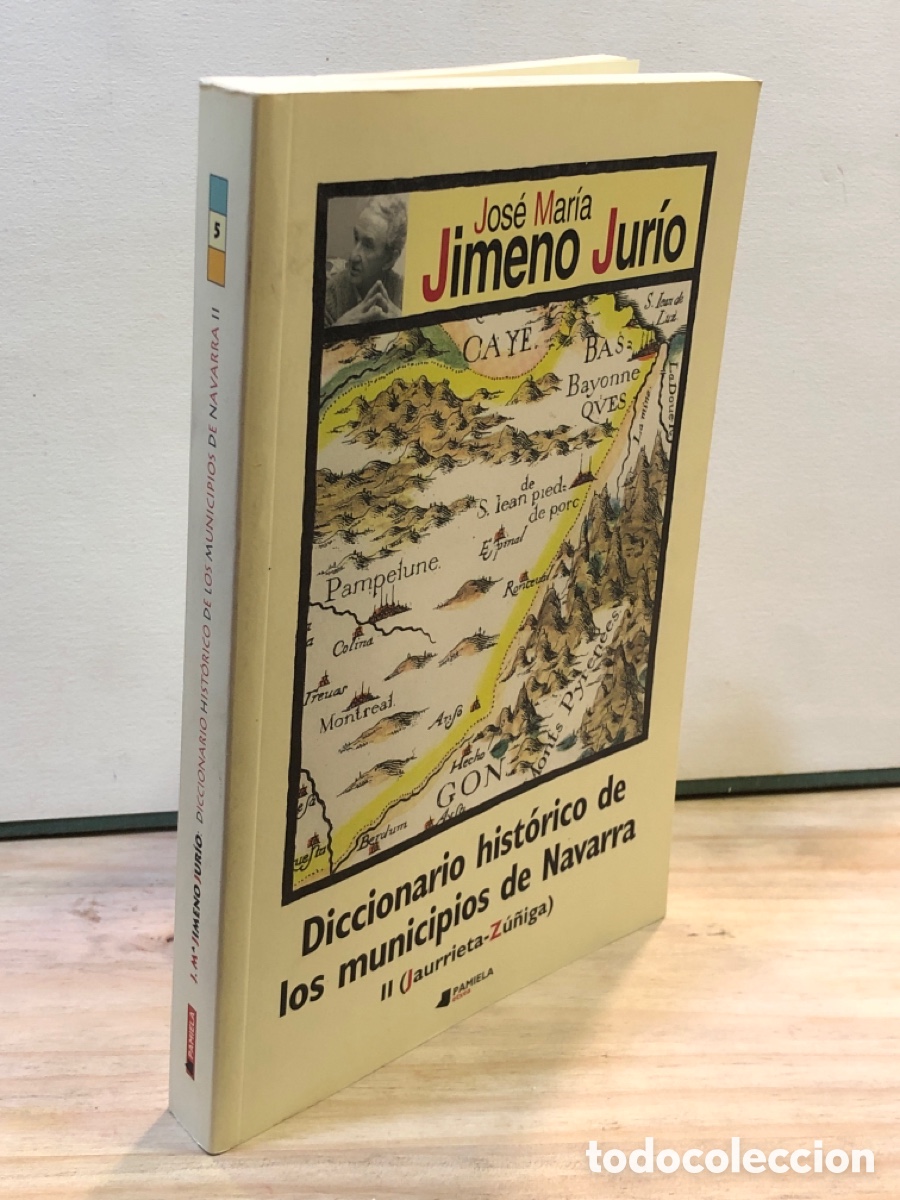 Libros de segunda mano: Jos&eacute; Mar&iacute;a Jimero Jur&iacute;o - Diccionario hist&oacute;rico de los municipios de Navarra II (Jaurrieta - Zu&ntilde;iga)