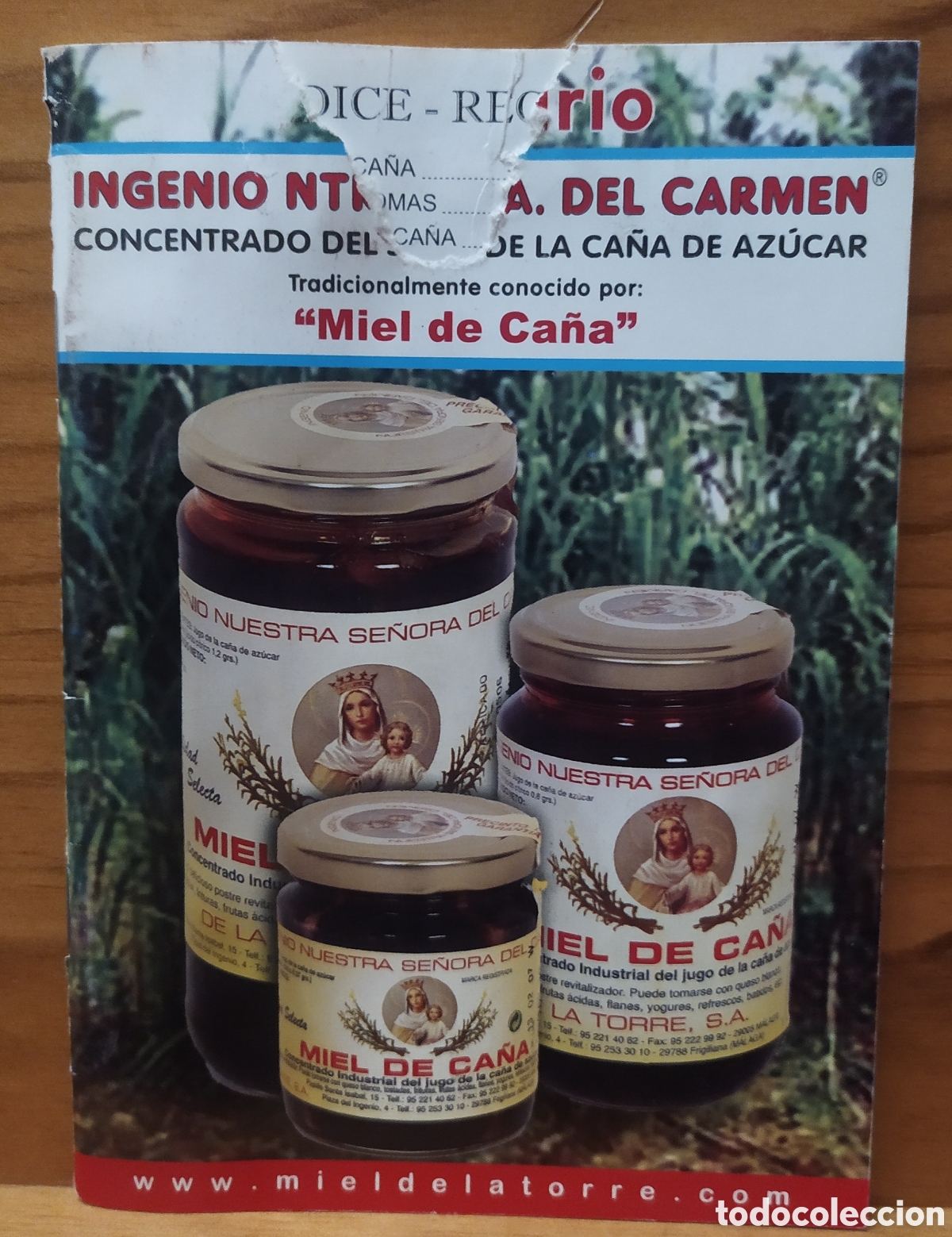 Libros de segunda mano: Recetario Ingenio Ntra. Sra. Del Carmen - Miel de ca&ntilde;a