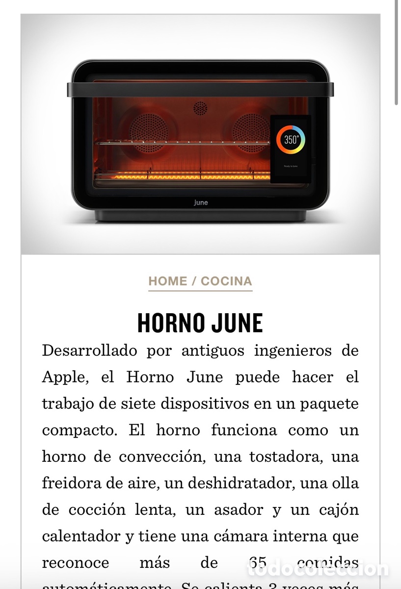 Libros de segunda mano: Horno Inteligente June Oven 2&ordf; Gen + Accesorios