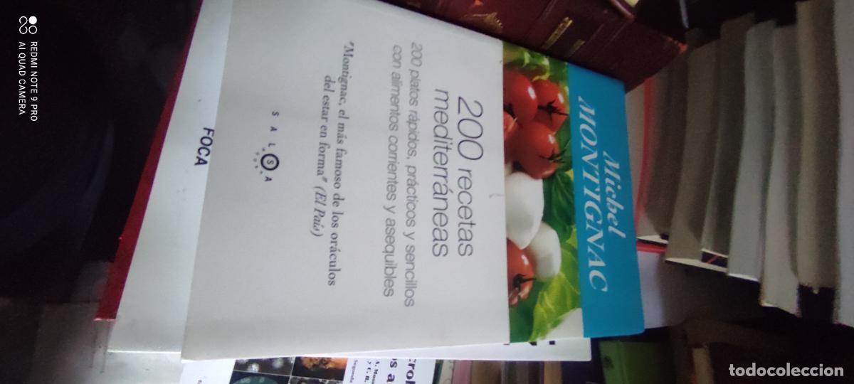 Libros de segunda mano: 200 RECETAS MEDITERRANEAS. MICHEL MONTIGNAC. PLATOS RAPIDOS, PRACTICOS Y SENCILLOS . GRAN FORMATO