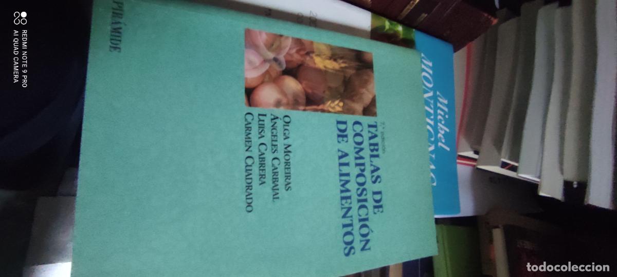 Libros de segunda mano: TABLAS DE COMPOSICI&Oacute;N DE ALIMENTOS (OLGA MOREIRAS...) (PIR&Aacute;MIDE)