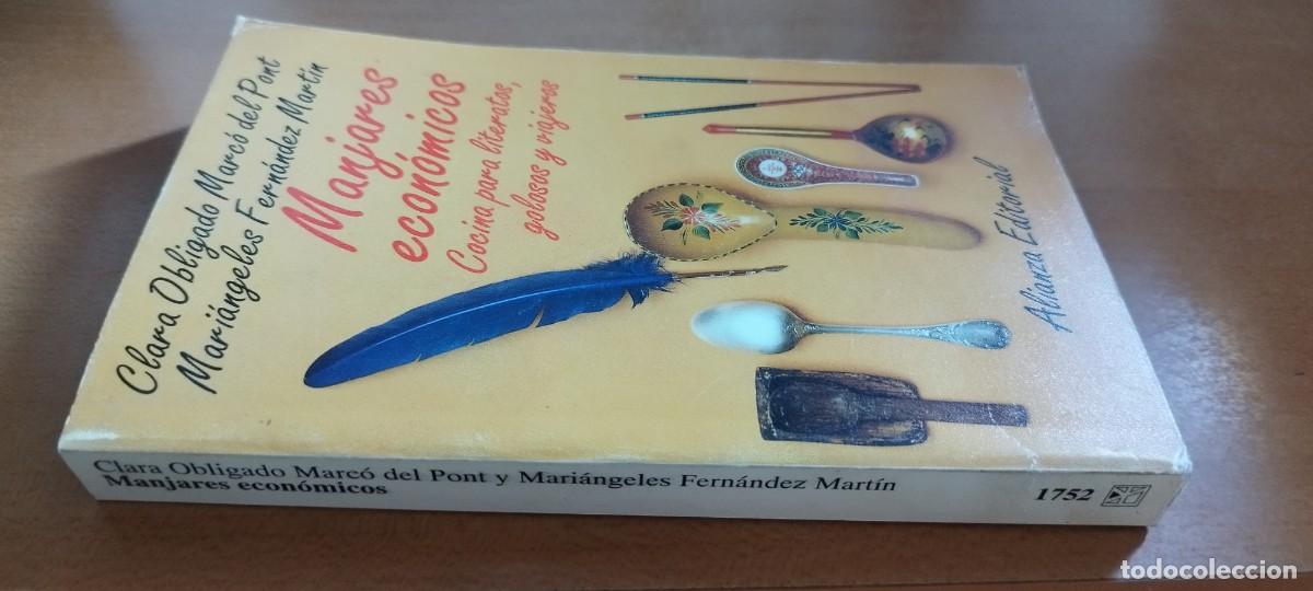 Libros de segunda mano: MANJARES ECONOMICOS/OBLIGADO-FERNANDEZ/CMA 19/ALIANZA/cocina de viajeros, literatos y golosos