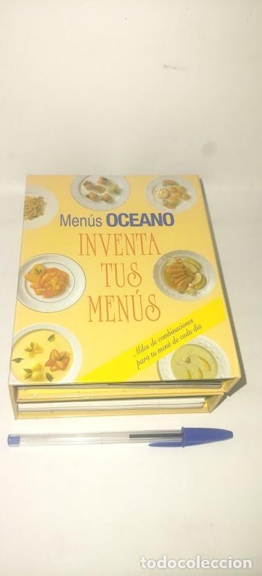 Libros de segunda mano: Men&uacute;s OCEANO inventa tus men&uacute;s. ISBN 8449404932 -.