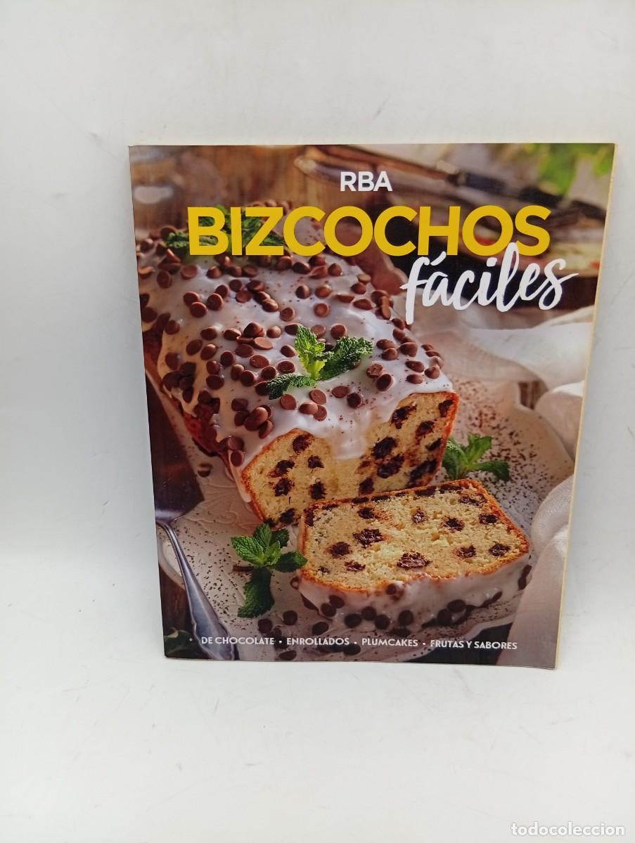 Libros de segunda mano: BIZCOCHOS FACILES. DE CHOCOLATE-ENROLLADOS-PLUMCAKES-FRUTAS Y SABORES. EDICION RBA. 2019. PAGS: 118.