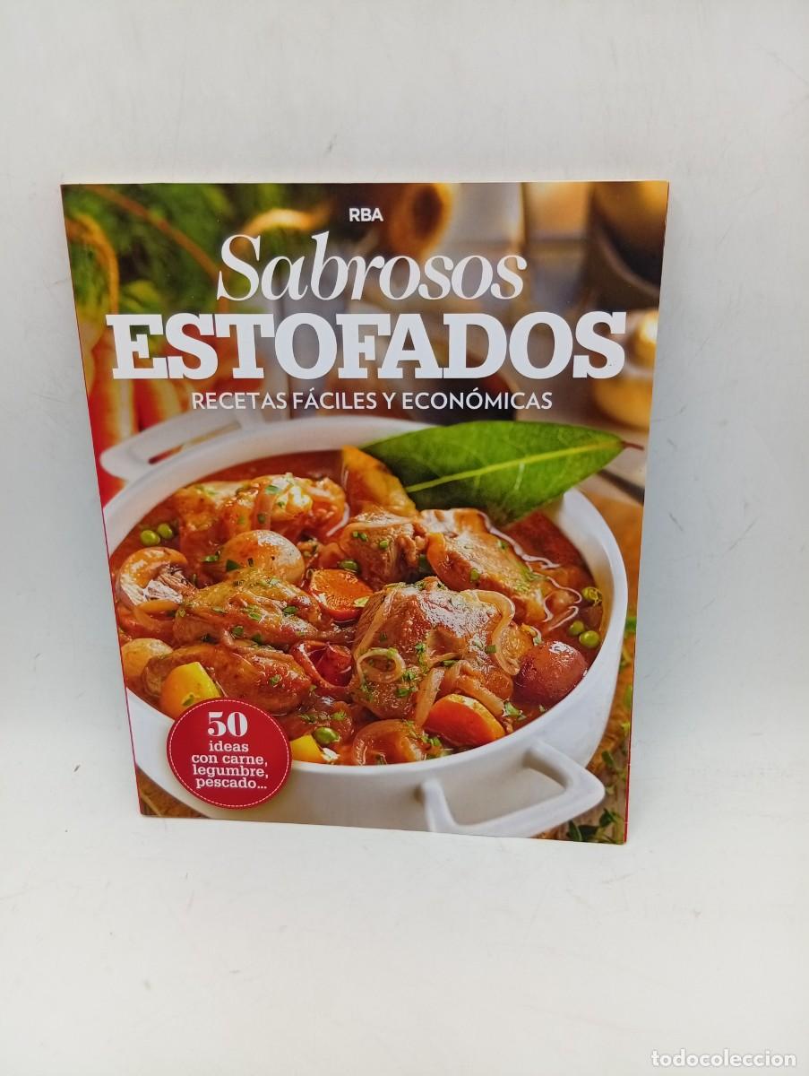 Libros de segunda mano: SABROSOS ESTOFADOS. RECETAS FACILES Y ECONOMICAS. 50 IDEAS CON CARNE. EDICION RBA. 2022. PAGS : 119.