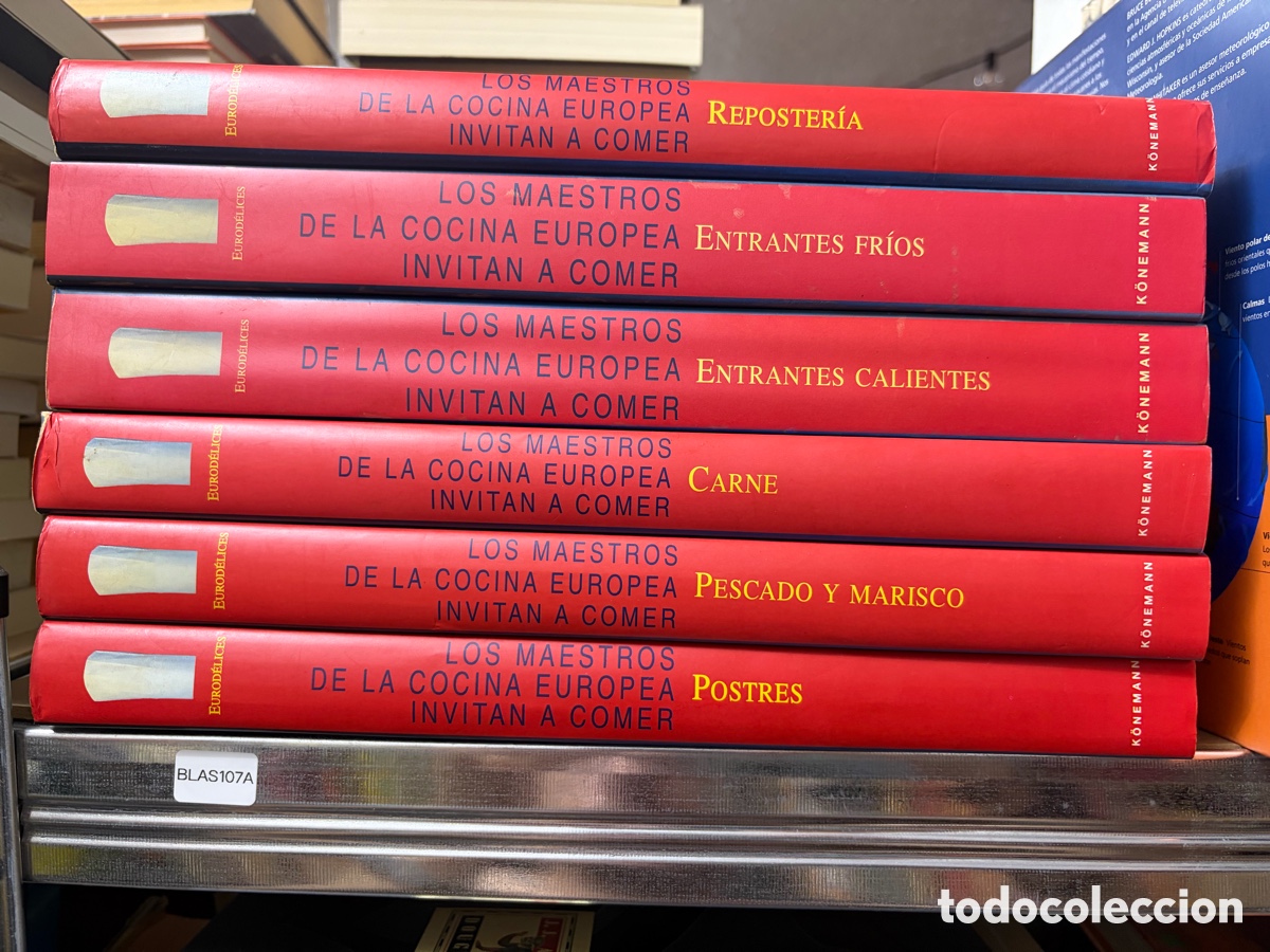 Libros de segunda mano: Blas107A Los maestros de la cocina europea invitan a comer. 6 tomos. Completa