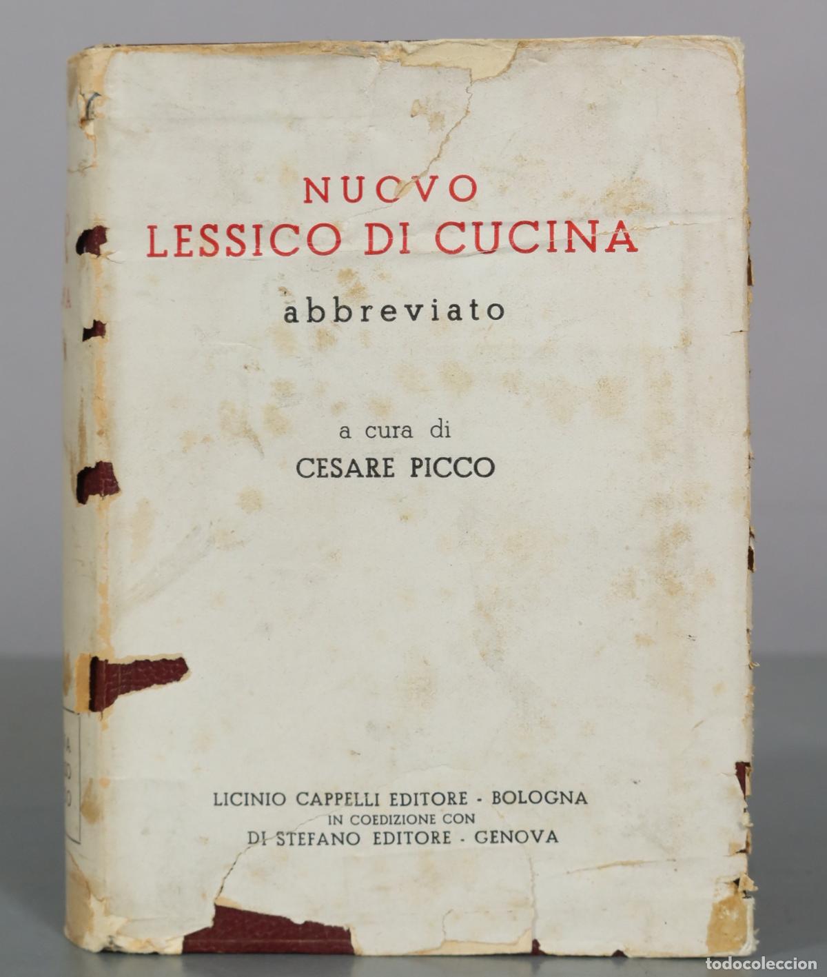 Libros de segunda mano: Nuovo lessico di cucina abbreviato - Cesare Picco -