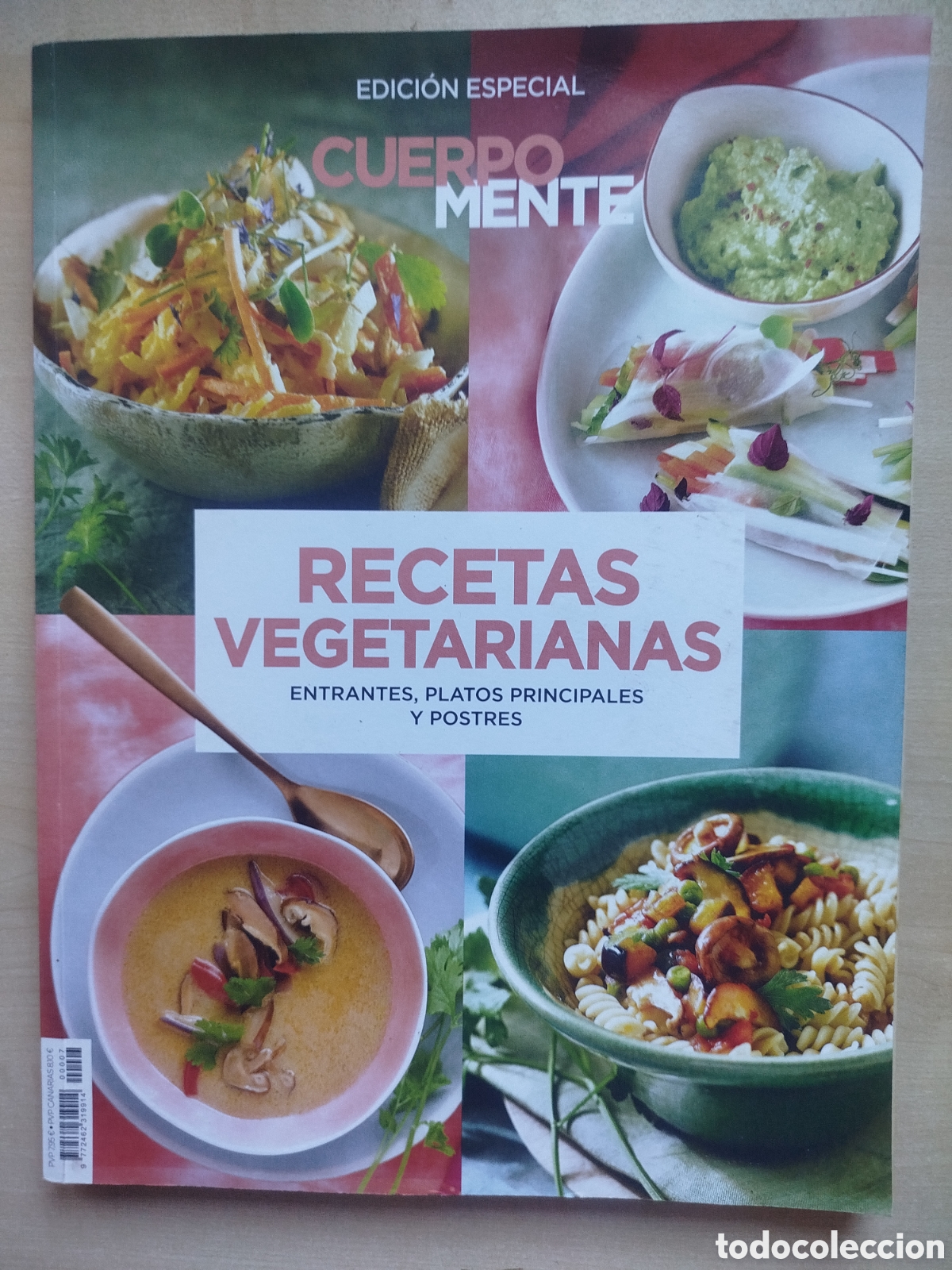 Libros de segunda mano: Recetas vegetarianas. Entrantes, platos principales y postres
