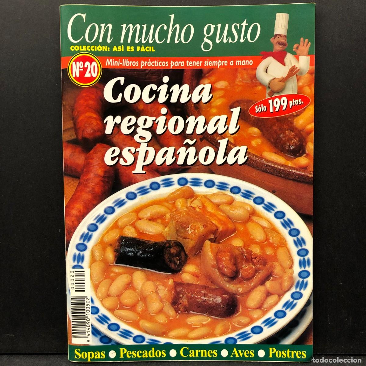 Libros de segunda mano: CON MUCHO GUSTO - COCINA REGIONAL ESPA&Ntilde;OLA - N&ordm; 20 - SOPAS, PESCADOS, CARNES, AVES, POSTRES / 6715