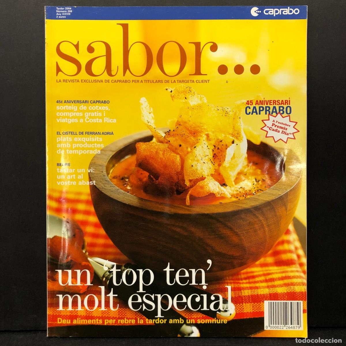Libros de segunda mano: SABOR - UN TOP TEN MOLT ESPECIAL - TARDOR 2004 - N&Uacute;MERO 288 / 6731