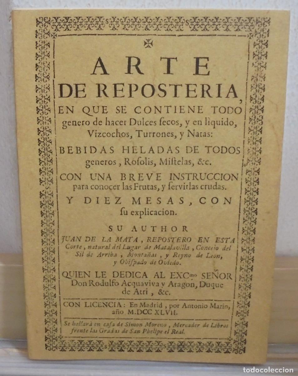 Libros de segunda mano: Arte de poster&iacute;a. Juan de la Mata. Edici&oacute;n facsimil