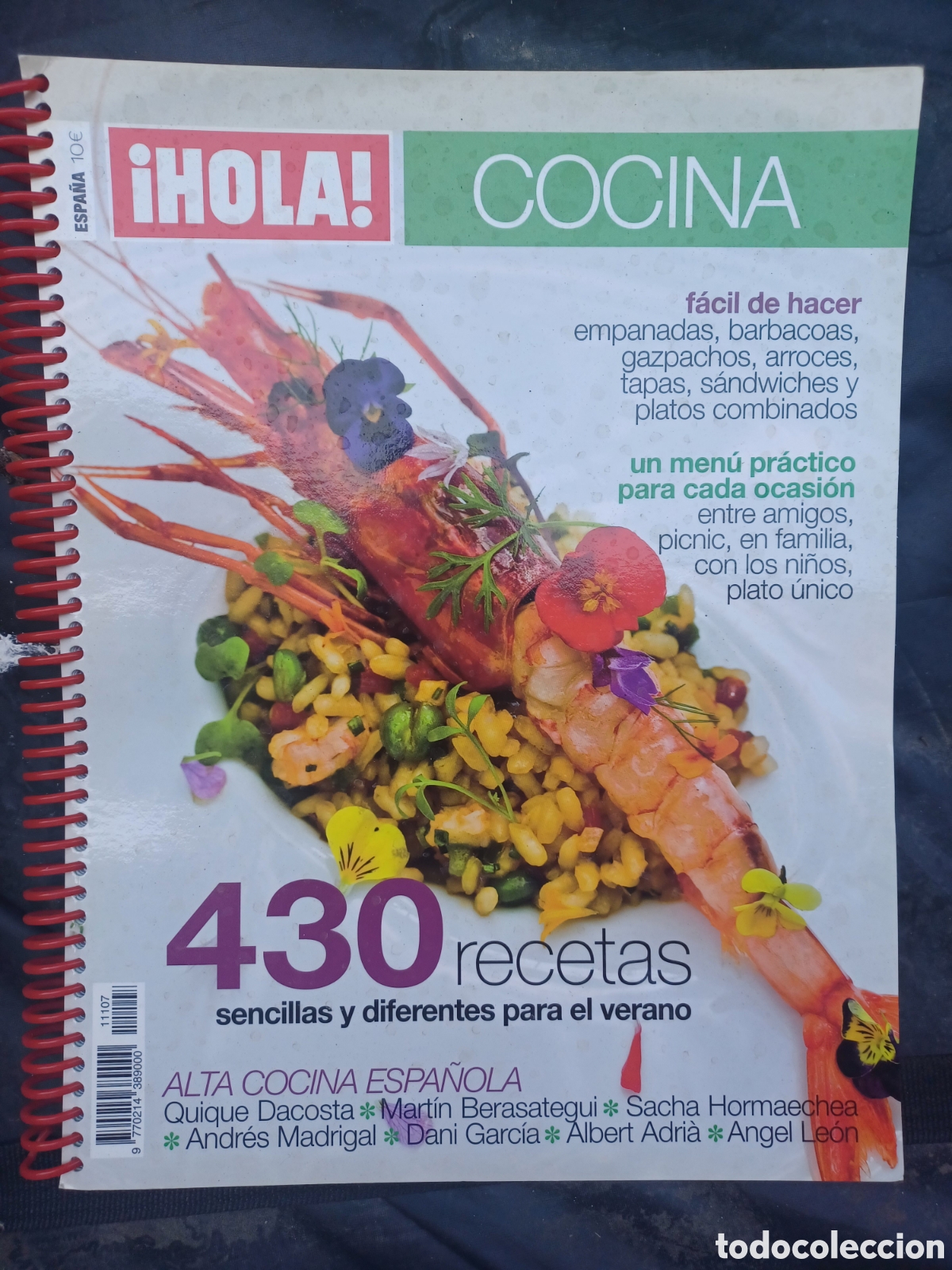 Libros de segunda mano: Libro revista hola especial cocina 360 recetas