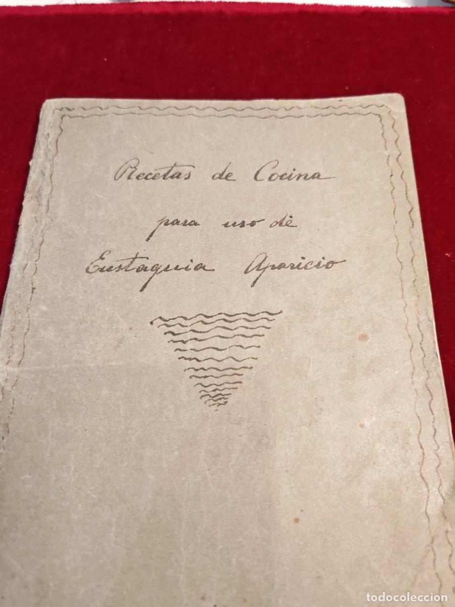 Libros de segunda mano: librito antiguo recetas cocina manuscritas