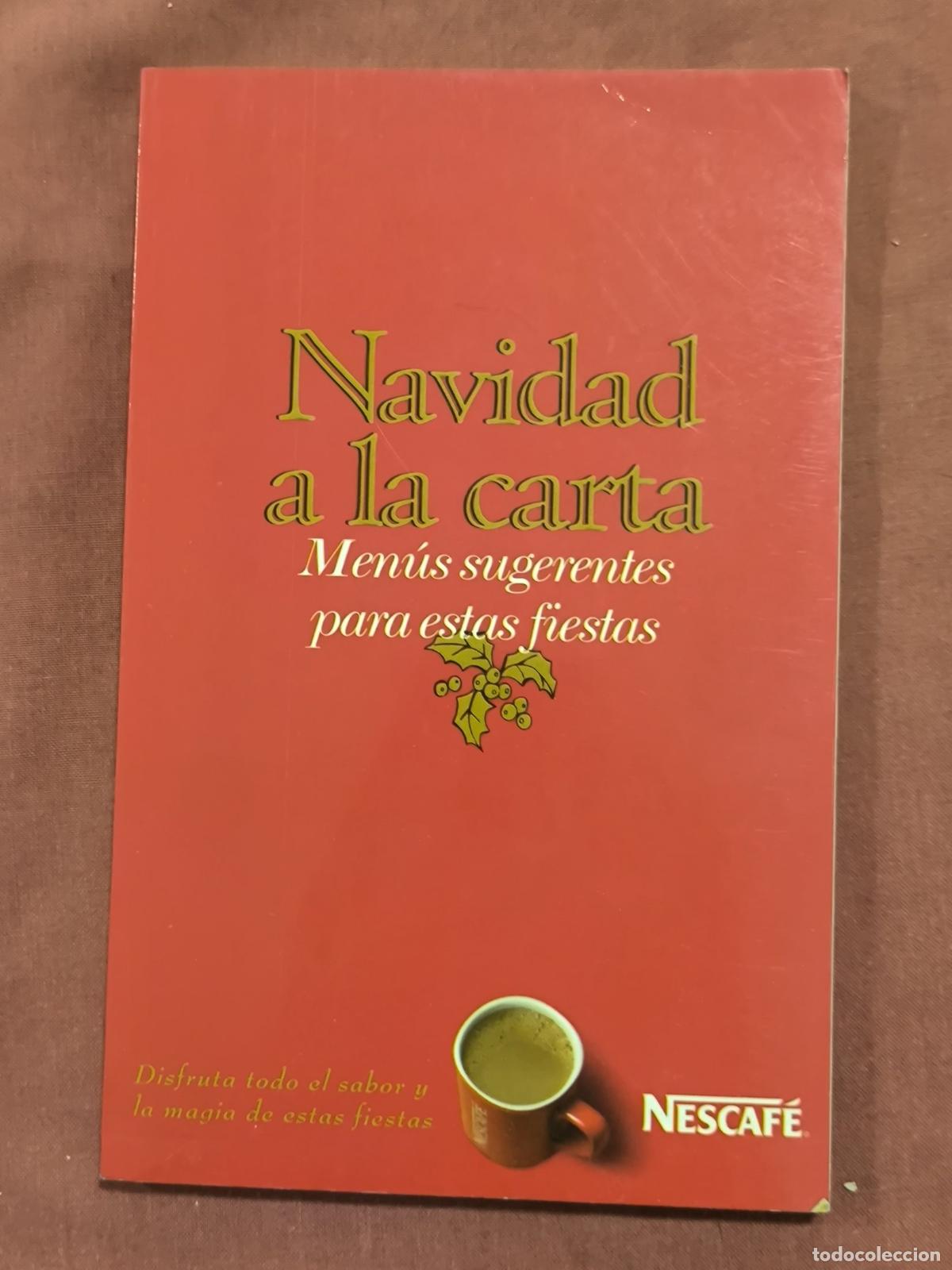 Libros de segunda mano: Navidad a la Carta &ndash; Recetario Men&uacute;s de Navidad Nescaf&eacute; Cocina Coleccionismo
