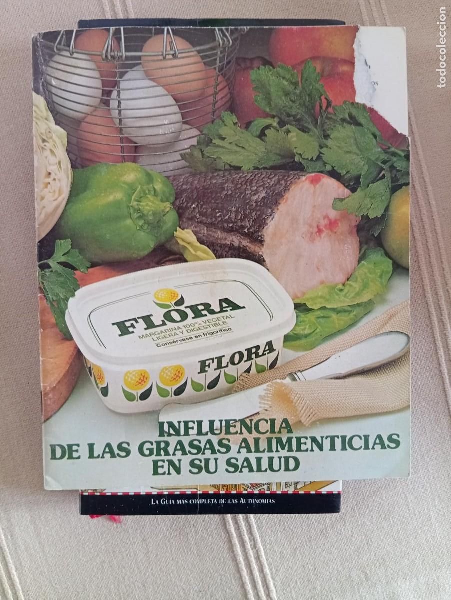 Libros de segunda mano: influencia de las grasas alimenticias en la salud publicidad margarina flora