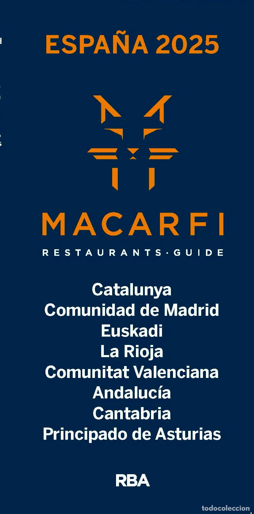 Libros de segunda mano: Gu&iacute;a Macarfi 2025: Restaurants-guide