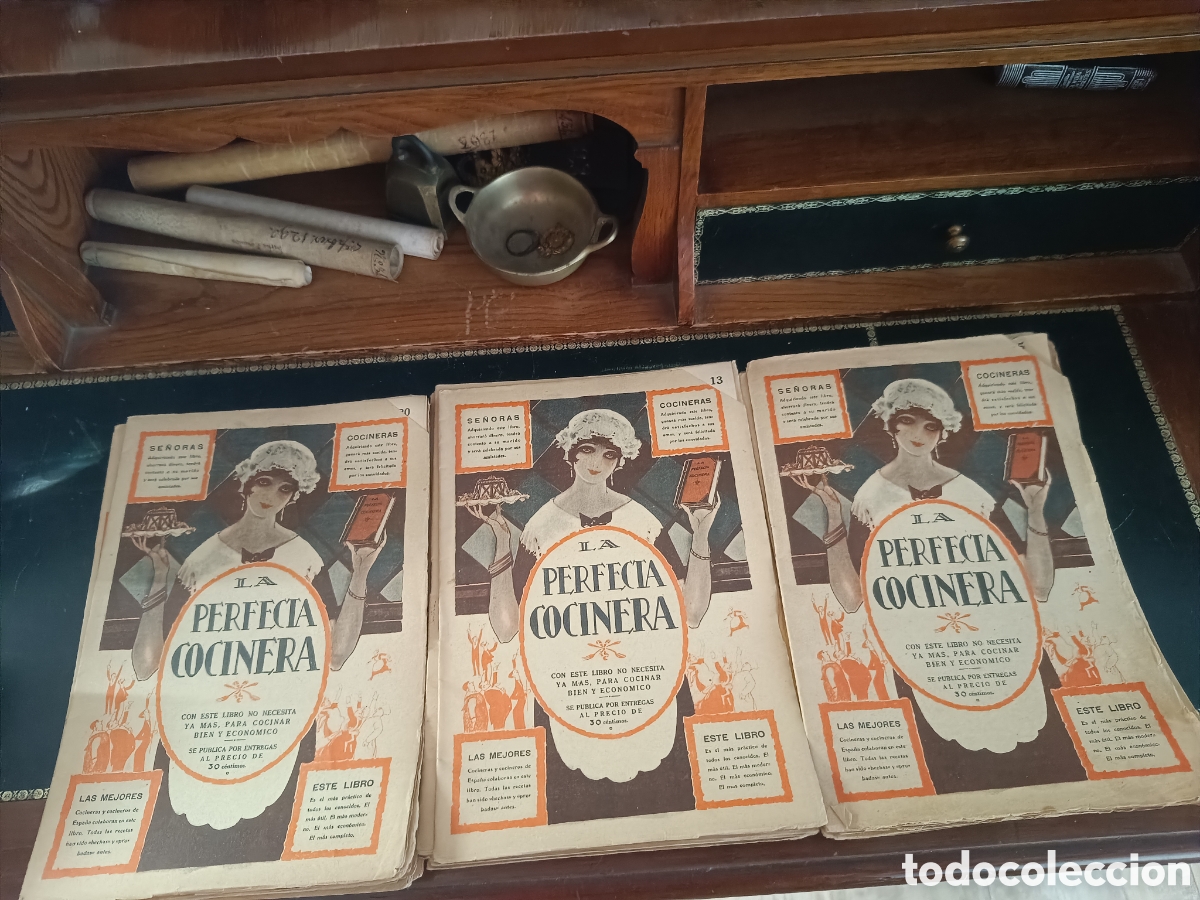 Libros de segunda mano: LOTE 23 FASC&Iacute;CULOS LA PERFECTA COCINERA- EDITORIAL PAEZ A&Ntilde;OS 20. COCINA, RECETAS Y PUBLICIDAD EPOCA.