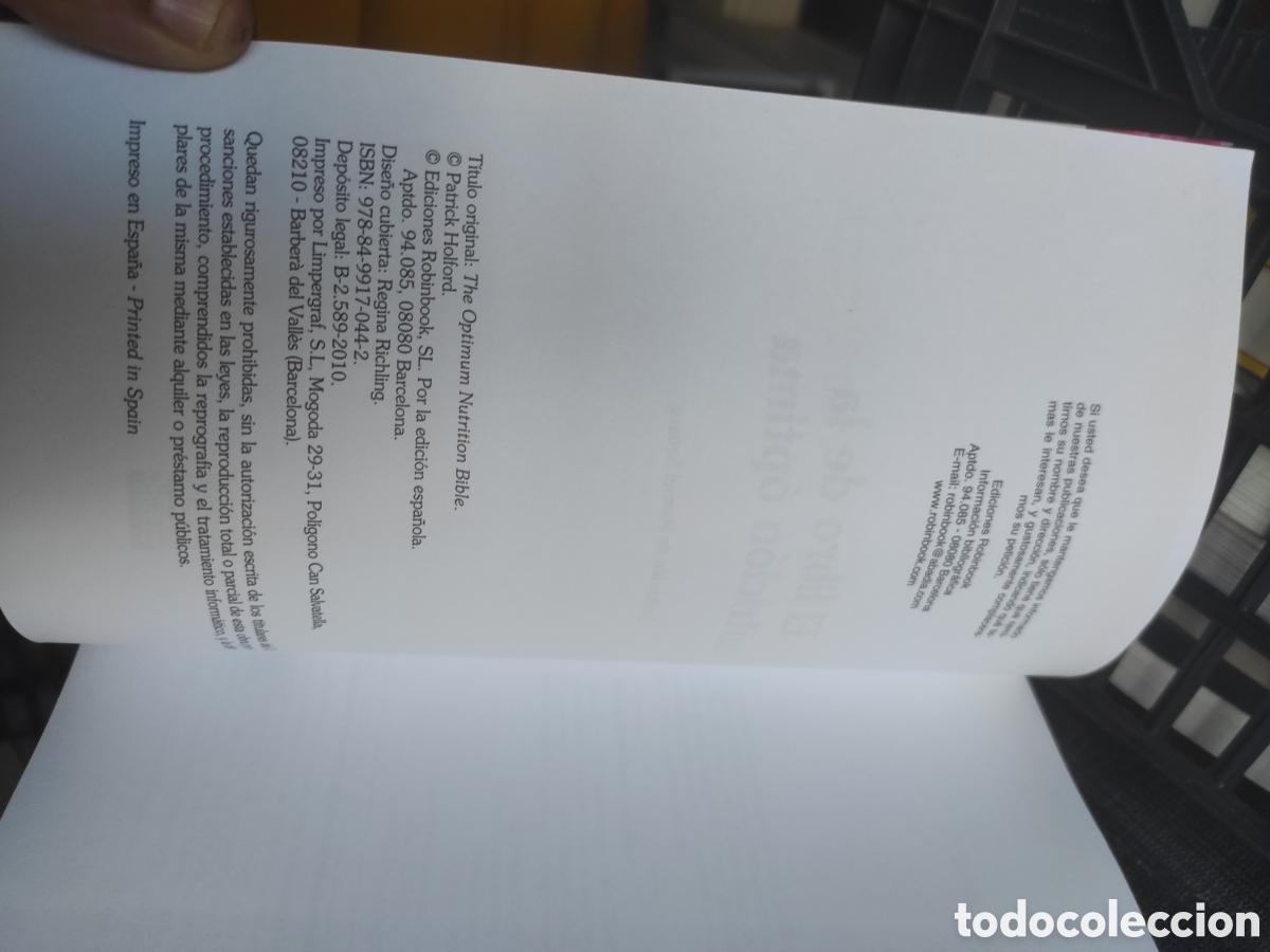 Libros de segunda mano: El libro de la nutrici&oacute;n &oacute;ptima - Patrick Holford - Foto 3