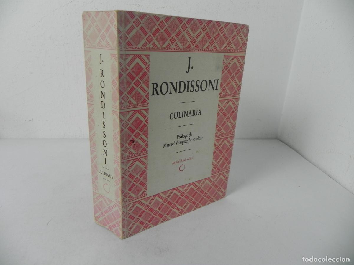 Second hand books: CULINARIA (J. RONDISSONI) ANTONI BOSCH EDITOR-1967 4&ordf; EDICI&Oacute;N AMPLIADA