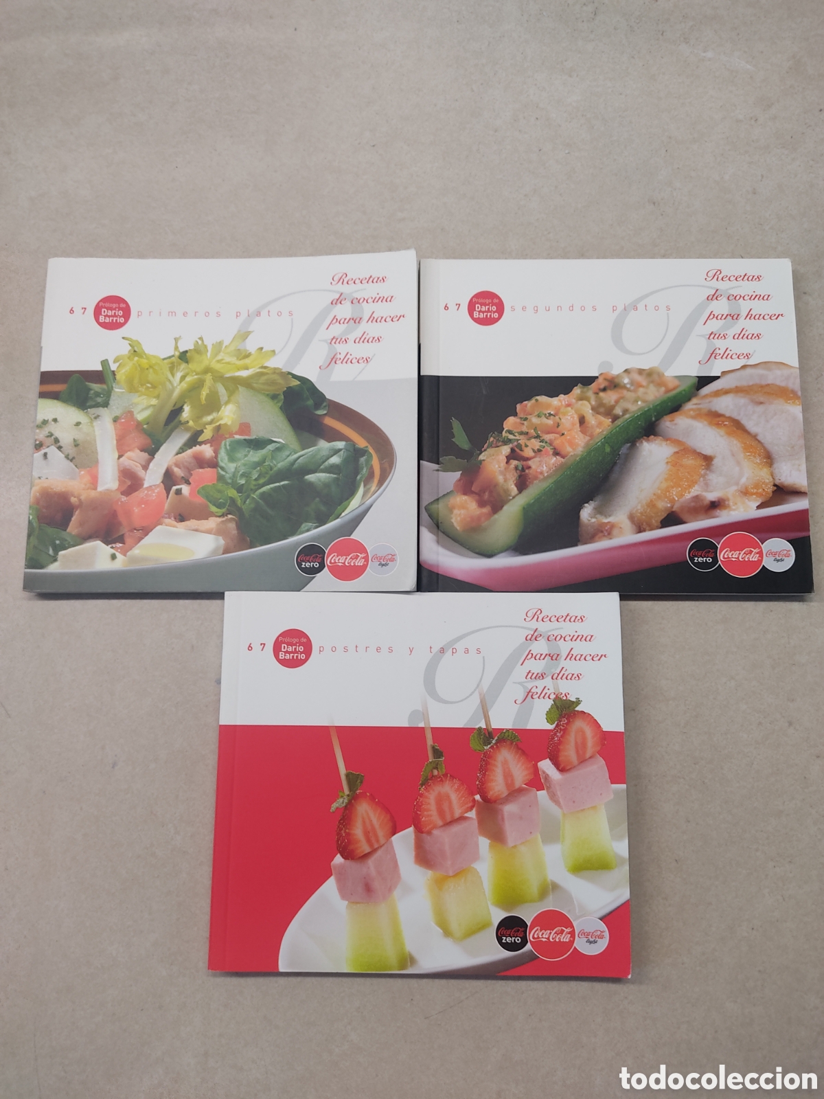 Libros de segunda mano: Libros de cocina Coca Cola lote de tres