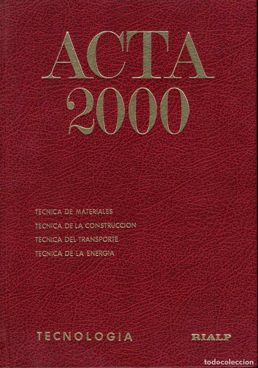 Libros de segunda mano: Acta 2000 Volumen Tomo 8 Tecnolog&iacute;a / Rialp