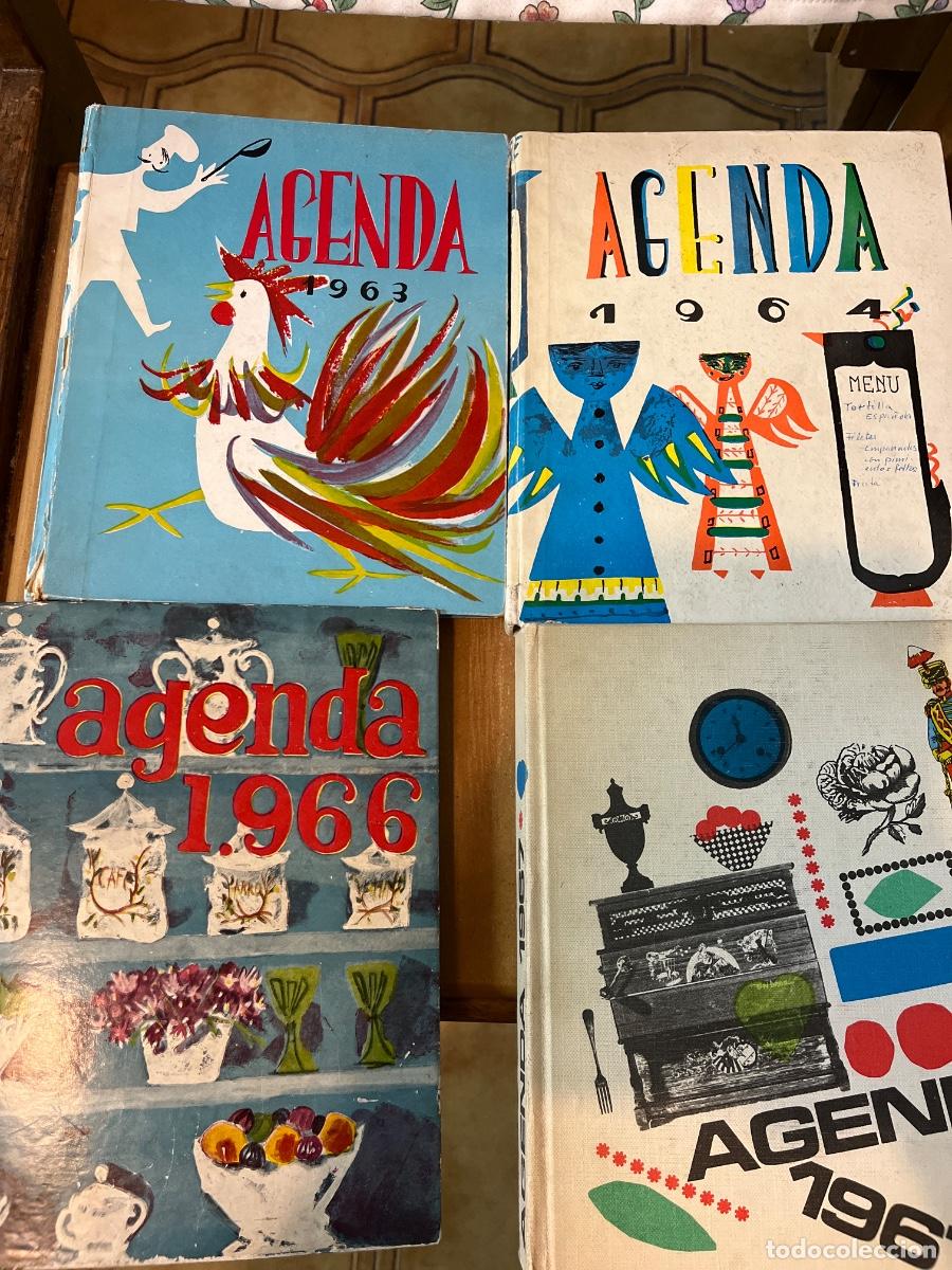 Libros de segunda mano: 4 agendas de la Secci&oacute;n Femenina de la FET y de las JONS, 1963, 64, 66 y 67