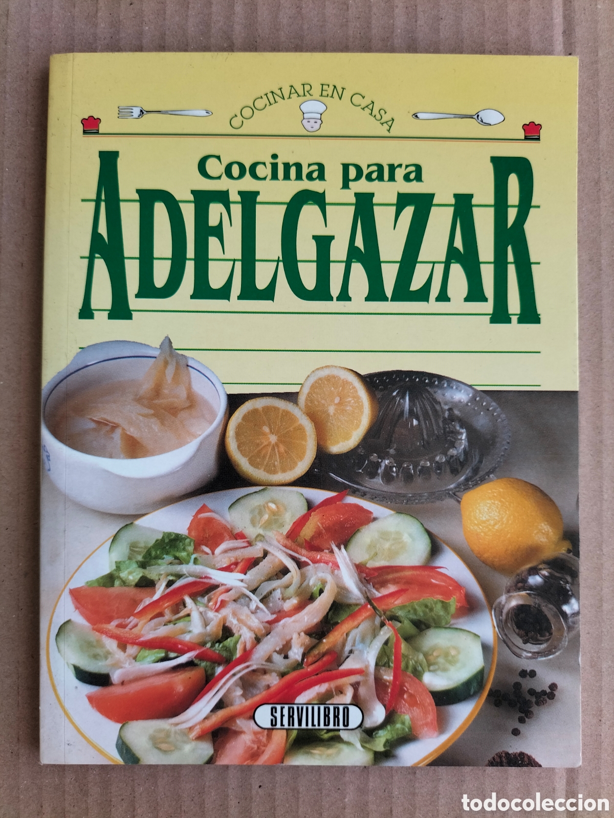 Livros em segunda m&atilde;o: Cocinar en casa. Cocina para adelgazar. Servilibro ediciones, 1995. Libro