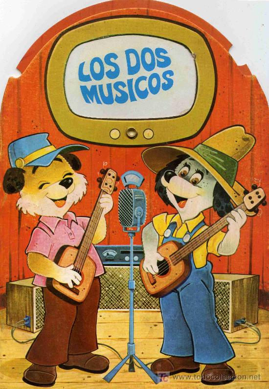 Libros de segunda mano: CUENTO TROQUELADO Y MOVIL,  LOS DOS MUSICOS - Foto 1