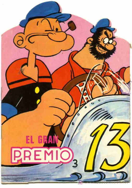 Libros de segunda mano: TROQUELADOS POPEYE N&ordm; 3, EL GRAN PREMIO - Foto 1