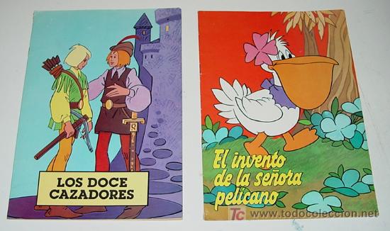 Second hand books: 2 CUENTOS, EL INVENTO DE LA SE&Ntilde;ORA PELICANO Y LOS DOCE CAZADORES - EN TAPA BLANDA - 8 PAG CADA UNO -