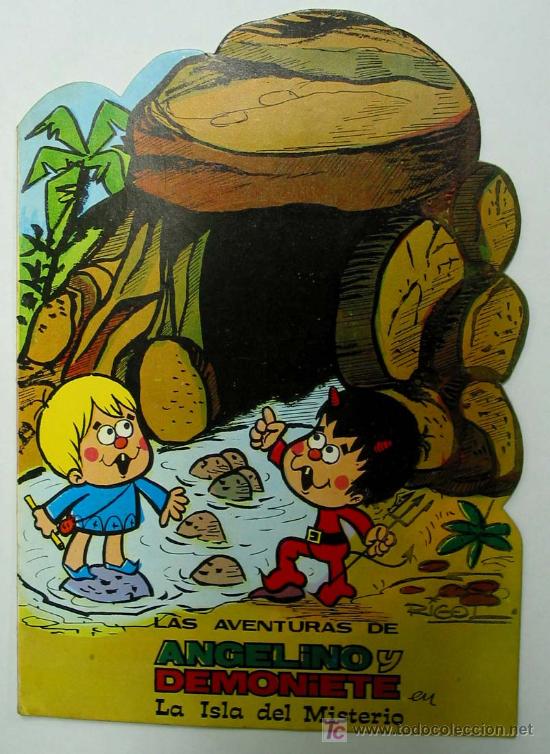Gebrauchte B&uuml;cher: CUENTO TROQUELADO LAS AVENTURAS DE ANGELINO Y DEMONIETE EN LA ISLA DEL MISTERIO EDICIONES PUNTO 1969