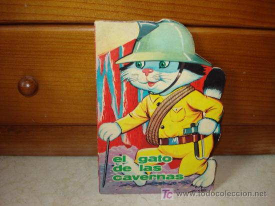 Libros de segunda mano: EL GATO DE LAS CAVERNAS - CUENTO TROQUELADO